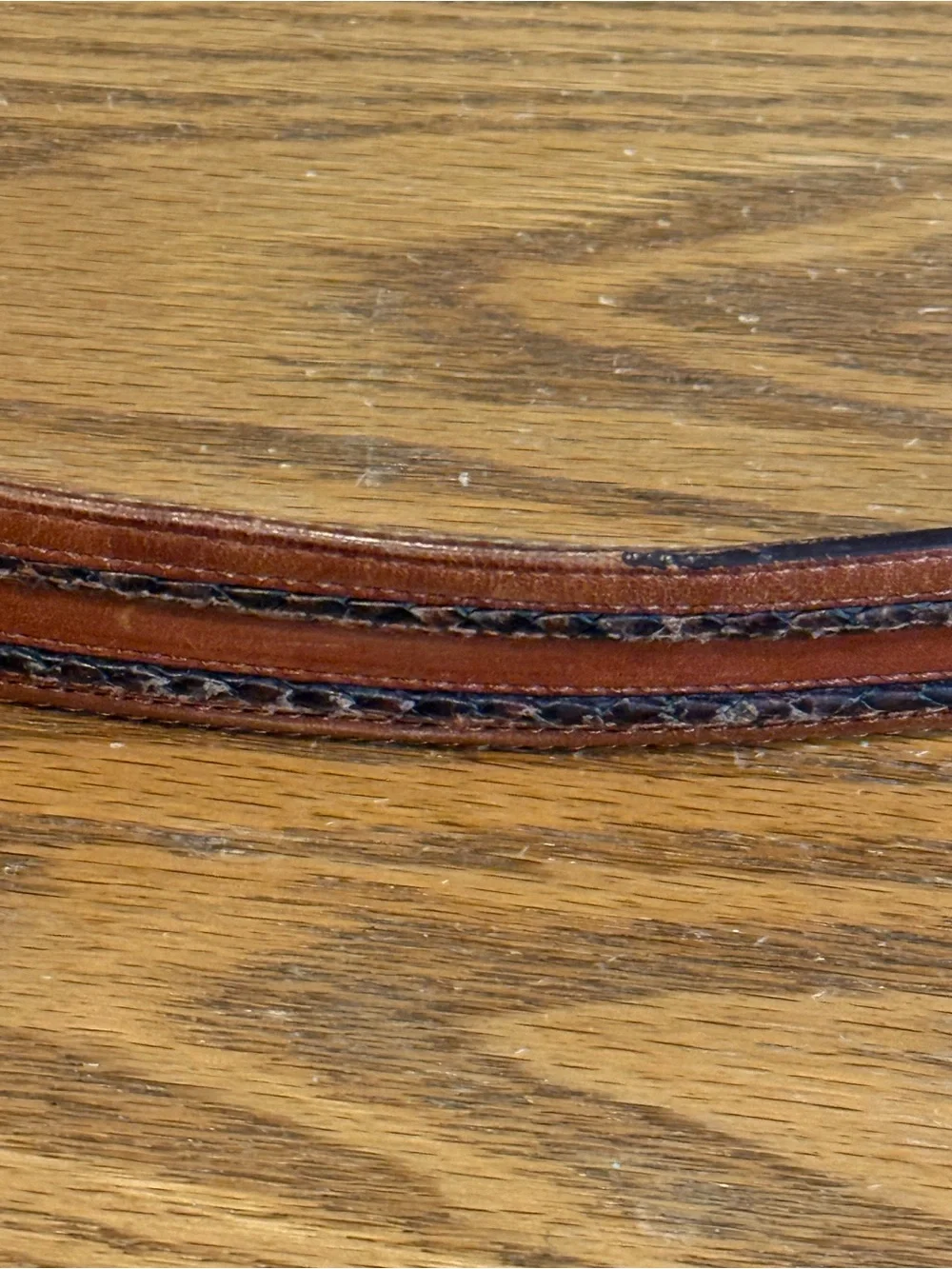 Trafalgar Terrence Genuine Leather Mens Belt Size 42 Brown